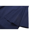 Belle Poque Retro Vintage 1950s Manche à encolure V-Neck Hips-Wrapped Bodycon Pencil Blue Blue Dress BP000301-1